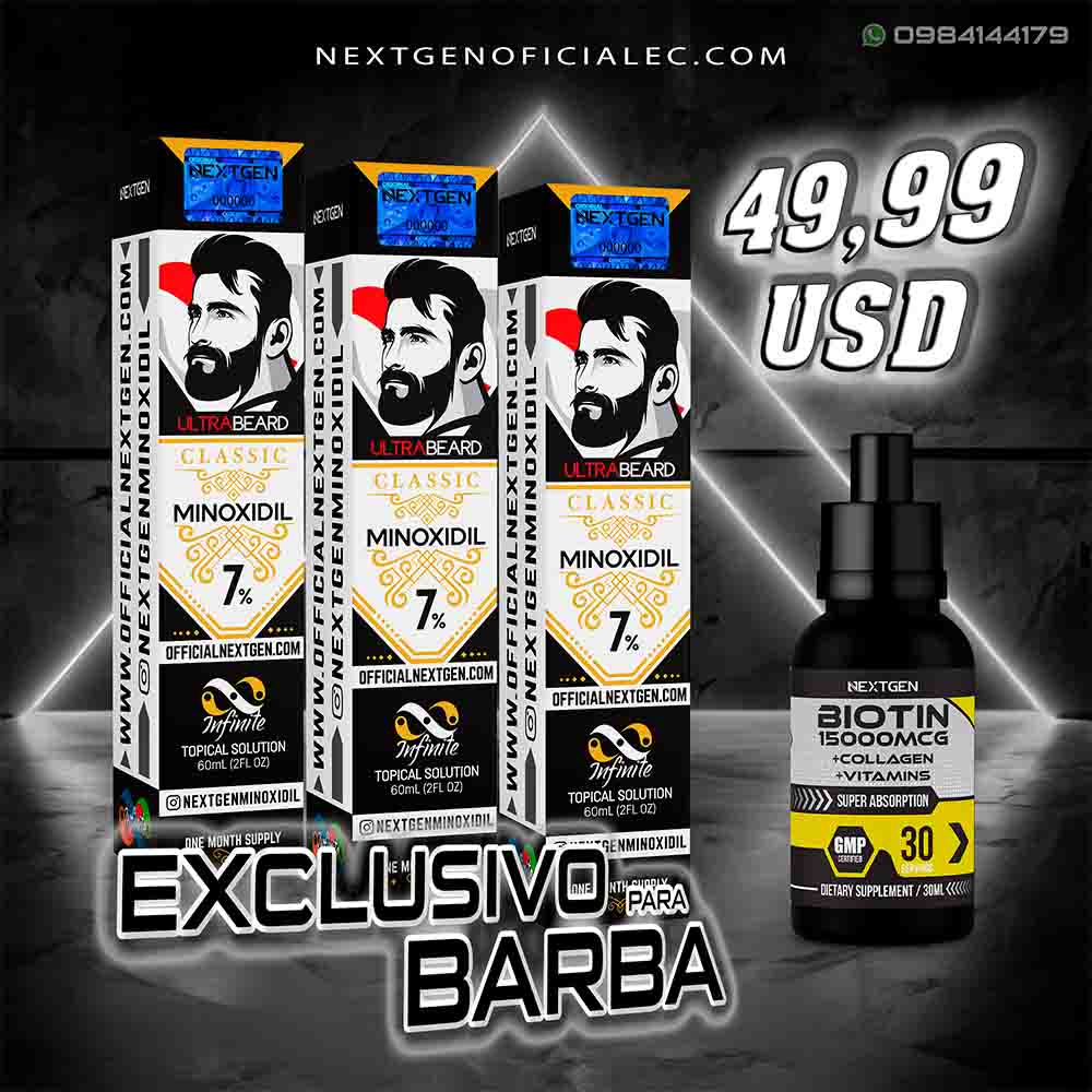 Classic 7% - Pack de 3 meses: ¡Barba densa y llena como nunca!