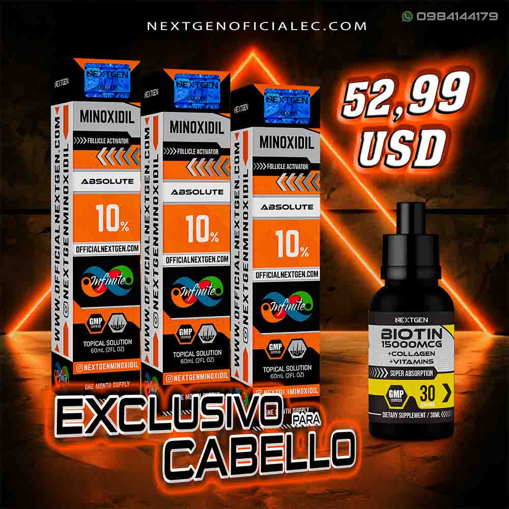 Absolute 10% - Pack de 3 meses: ¡Cabello fuerte y saludable al alcance!