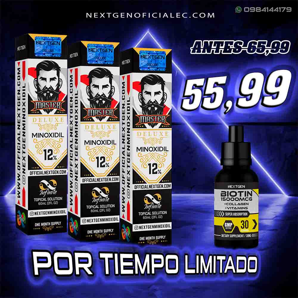 Deluxe 12% - Pack de 3 meses: ¡Doble potencia para cabello y barba!