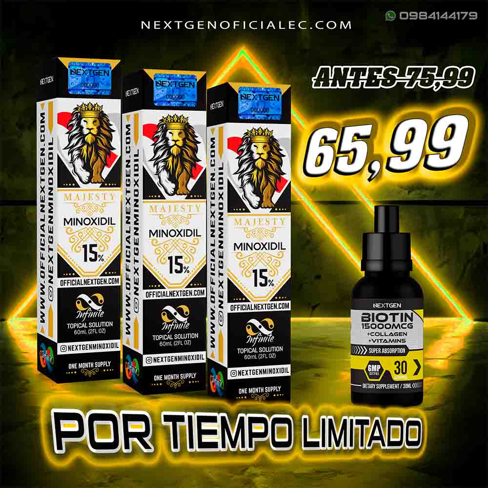 Majesty 15% - Pack de 3 meses: ¡La realeza del crecimiento capilar!